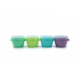 SET 4 RECIPIENTE SILICON SNAP&GO, MELII, 4*177 ML - Img 2