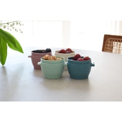 SET 4 RECIPIENTE SILICON SNAP&GO, MELII LUXE, 4*118 ML - Img 3