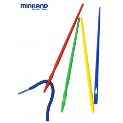 Set ace mari pentru insirat Miniland 100 buc - Img 1