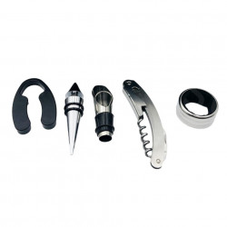 Set Cadou "Accesorii Vin in forma de Sticla, 6in1" culoare Neagra - Img 4