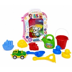 SET MICUL CALATOR RUCSAC PENTRU NISIP ROZ - Img 2