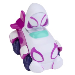 SPIDEY SI PRIETENII LUI UIMITORI MARVEL SUPER ROLLERS SET FIGURINA GHOST SPIDER CU VEHICUL 5.5CM - Img 3