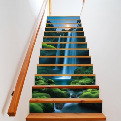 Sticker decorativ pentru scari interioare, print autoadeziv de inalta rezolutie, dimensine 200 x 124 cm, cod: AVX-STAIRS-14 - Img 1