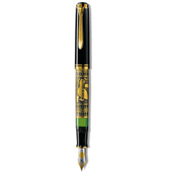 Stilou toledo m900 ef,penita aur 18k,gravat manual,accesorii placate cu aur