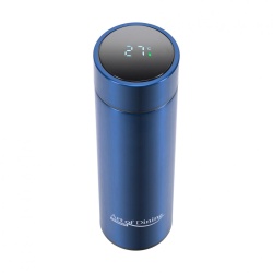 TERMOS INOX 450ML,IND.LED.TEMP ALBASTRU