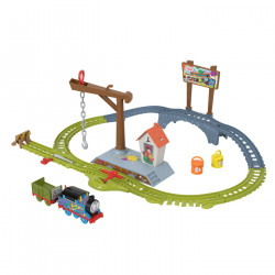 THOMAS SET DE JOACA CU LOCOMOTIVA MOTORIZATA THOMAS LIVREAZA VOPSEAUA - Img 3