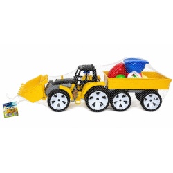 TRACTOR BAMS FATA ZAMBITOARE NEGRU GALBEN