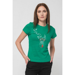 TRICOU CERB FAMILIE FEMEI K GREEN-S