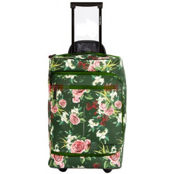 Troller new rebels flora-laredo, dimensiuni 32/18/50cm, culoare verde inchis