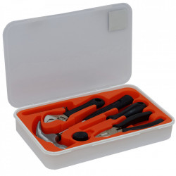TRUSA scule SPACER contine 1 x ciocan, 1 x patent, 1 x surubelnita, 12 x capete surubelnita, 1 x cheie reglabila, 1 x protectie cauciuc ciocan, 1 x cutie transport si depozitare " SPT-HANDY-17" - Img 5
