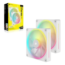 Ventilatoare CR iCUE LINK LX140 RGB WHIT - Img 3