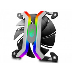 VENTILATOR DEEPCOOL PC. 120x120x25 mm, ADD RGB LED, Hydro Bearing, 3 buc. in pachet, 5-port RGB hub "MF 120S" - Img 1