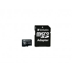 Verbatim Pro microSDXC U3 64GB with adapter