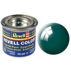 Verde marin lucios RAL 6005, vopsea email 14 ml