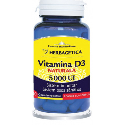 VITAMINA D3 NATURALA 5000UI 30CPS VEGETALE