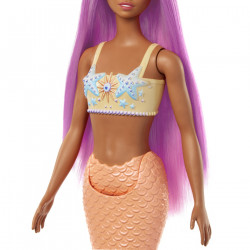 BARBIE DREAMTROPIA PAPUSA SIRENA CU PARUL ROZ SI COADA PORTOCALIE - Img 4
