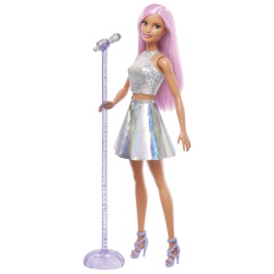 BARBIE PAPUSA BARBIE YOU CAN BE SET BARBIE STAR POP SI MICROFON - Img 6