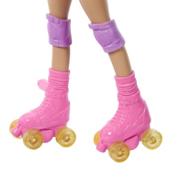 BARBIE PETS SET PAPUSA BARBIE CU PATINE CU ROTILE CATEL SI ACCESORII - Img 5