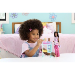 BARBIE SET DE JOACA PAPUSA BARBIE BRUNETA FACE CARIERA MEDIC PEDIATRU - Img 4
