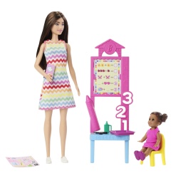 BARBIE SET DE JOACA PAPUSA BARBIE SATENA FACE CARIERA PROFESOARA - Img 4