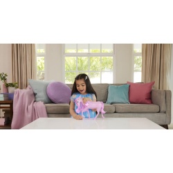 BARBIE UNICORN ROZ CU LUMINI STRALUCITOARE SI SUNETE - Img 4