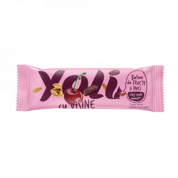Baton de fructe "yoli" cu visine 30gr transilvania nuts