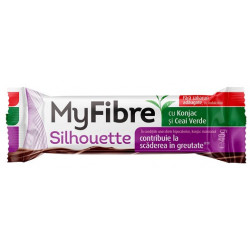 Baton my fibre silhuette cu glucomannan si ceai verde f.zahar 40g sly nutritia