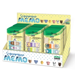 Bloc notes adeziv index, Fantasie Animale, din plastic (60 blister/display) - Img 1