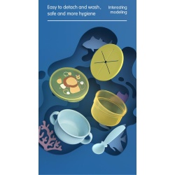 Bol 2 in 1 pentru snackuri, blue - Img 3