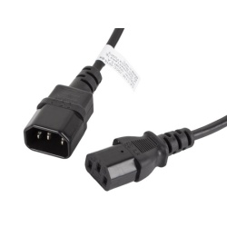 Cablu IEC 320 C13 C14 1,8 m negru