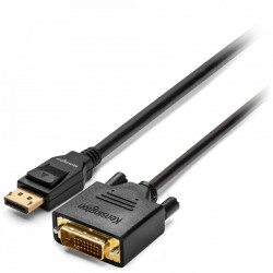 CABLU video KENSINGTON, DisplayPort 1.2 (T) la DVI-D DL (T), 1.8m, negru, "K33023WW" - Img 1