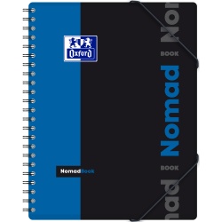 CAIET ORGANIZATOR OXFORD STUDENTS NOMADBOOK, A4+ 80F, HARTIE OPTIK 90G/MP, SPIRA DUBLA, SCRIBZEE, COPERTA PP, MARGINI DUBLE SI ANTET, MICROPERFORATII SI 4 PERFORATII, 3 CLAPE COPERTA SPATE, INCHIDERE CU ELASTIC, PATRATELE, DIVERSE CULORI