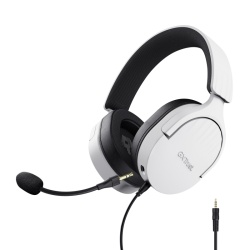 Casti Trust cu fir GXT 489W Fayzo, alb - Img 1