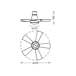 CEILING FAN LESTE 445 21W CCT OSRAM - Img 3