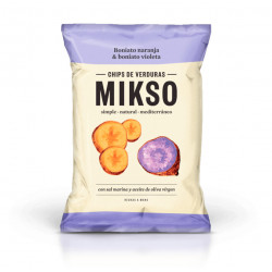 Chipsuri MIKSO din cartofi dulci portocalii & violet 85g