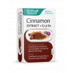 Cinnamon exract+crom si zinc 30cps rotta natura