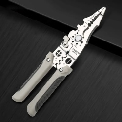 Cleste Multifunctional Profesional pentru Electricieni sau Mecanici din Otel cu sistem de blocare - Img 3