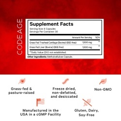 Codeage Grass-fed Beef Cartilage, Formula Pentru Sanatatea Articulatiilor Si Mobilitate, 180 Cps - Img 5