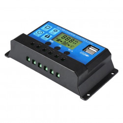 Controler/Regulator de incarcare panou solar, 12 - 24V, 30A, mini dual USB - Img 4