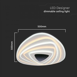 CORP ILUMINAT DECORATIV DIMABIL 120W 3000K + 6000K - ALB - Img 3