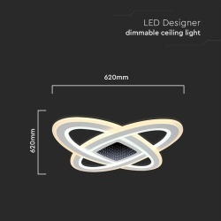 CORP ILUMINAT DECORATIV DIMABIL 130W 3000K + 6000K - ALB - Img 4
