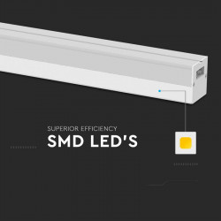 Corp iluminat led liniar 120cm 40w 4000k alb neutru - alb - Img 4