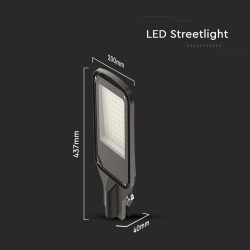 CORP ILUMINAT STRADAL LED 100W 6500K - NEGRU - Img 3