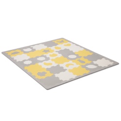 COVORAS DE JOACA KINDERKRAFT LUNO SHAPES, PUZZLE 3D, SPUMA, YELLOW - Img 2