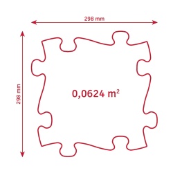 Covoras ortopedic senzorial puzzle Set Pastel Start - Img 4