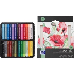 CREIOANE CERATE OXFORD OIL PASTELS, SET 24 CULORI, COLECTIA ARTISTIC