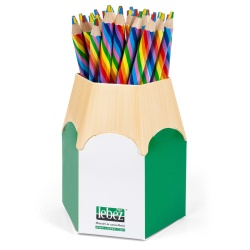 Creion jumbo Curcubeu cu mina multicolora (32buc/display) - Img 1