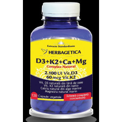 D3+k2+ca+mg complex natural 120cps vegetale