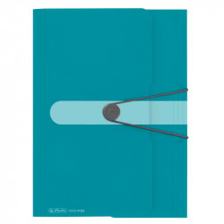 Dosar mapa a4 pp eogt, buton cu elastic, culoare turquoise