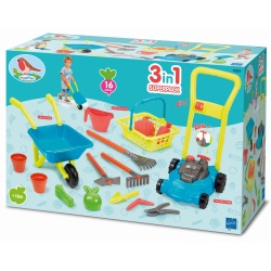 ECOIFFIER SET ROABA CU MASINA DE TUNS IARBA - Img 1